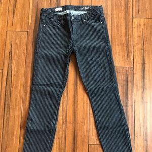 GAP dark blue pinstripe Skinny Jeans